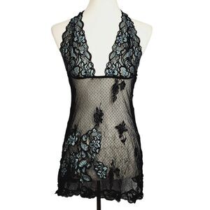 Fredericks of Hollywood Lace Lingerie Top Size Medium